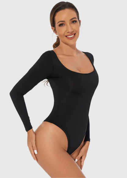 2025 Spring Female Underwear One-Piece Bodysuit Long Sleeve Seamless Waist Trainer Body Shaper Sheath Flat Belly Shapewear Woman